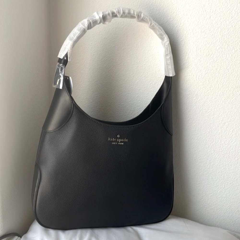 Kate Spade Aster Shoulder Bag in Black | Black Simple Classy Purse | NWT